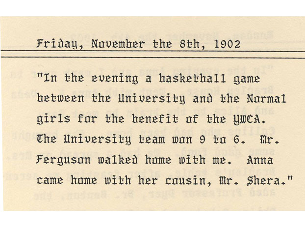 Basketball Entry from Diary